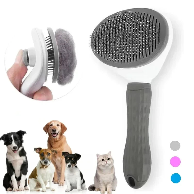 Brushie™ Self-Cleaning Pet Brush – Groom in Seconds!